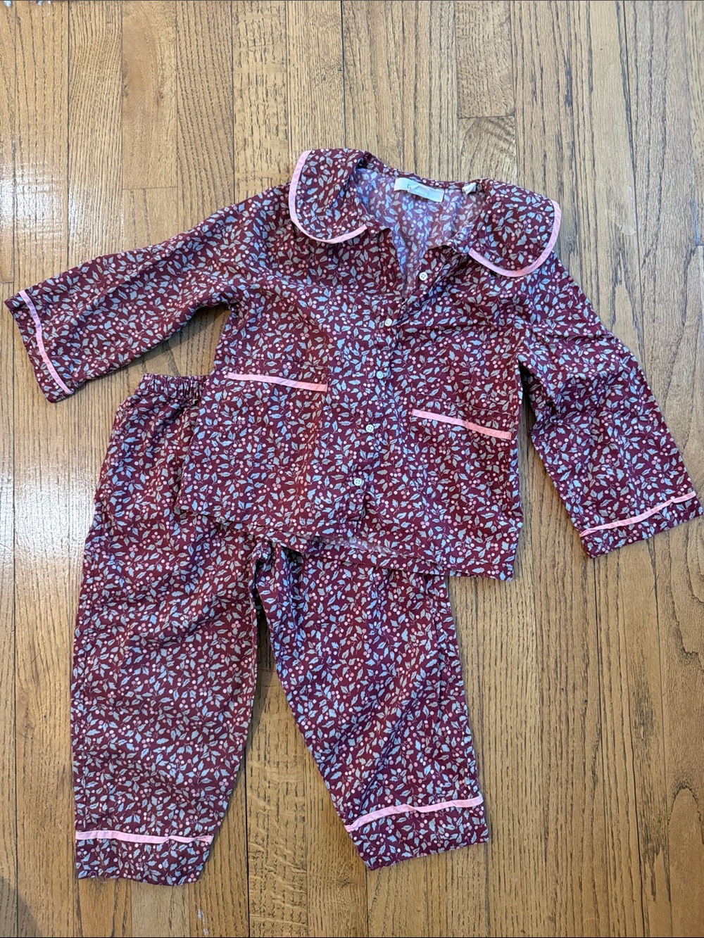 DÔEN x Liberty Floral Pajama Set Size 4Y Holly Print Cotton Sleepwear